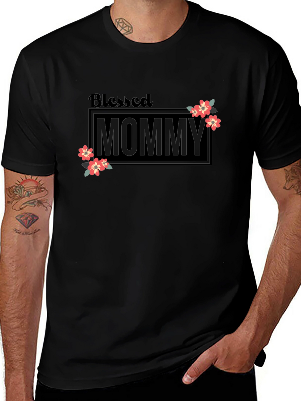 Blessed Mommy Graphic T-Shirt