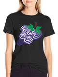 Grapes Graphic Tee - Stylish Mens Black T-Shirt