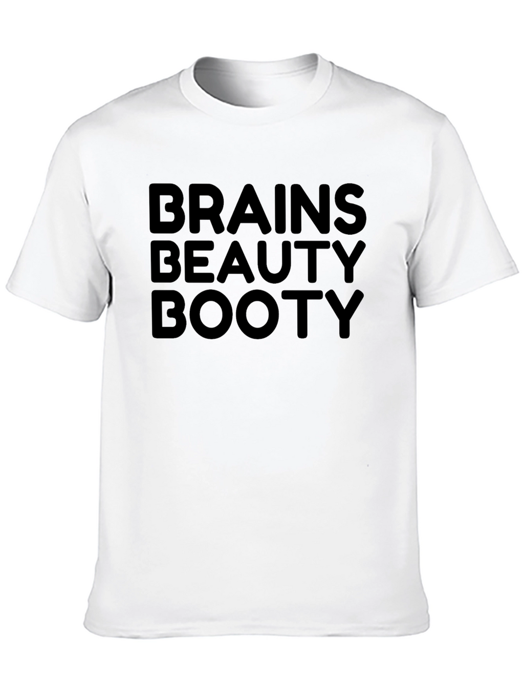 Brains Beauty Booty Graphic Tee - Black