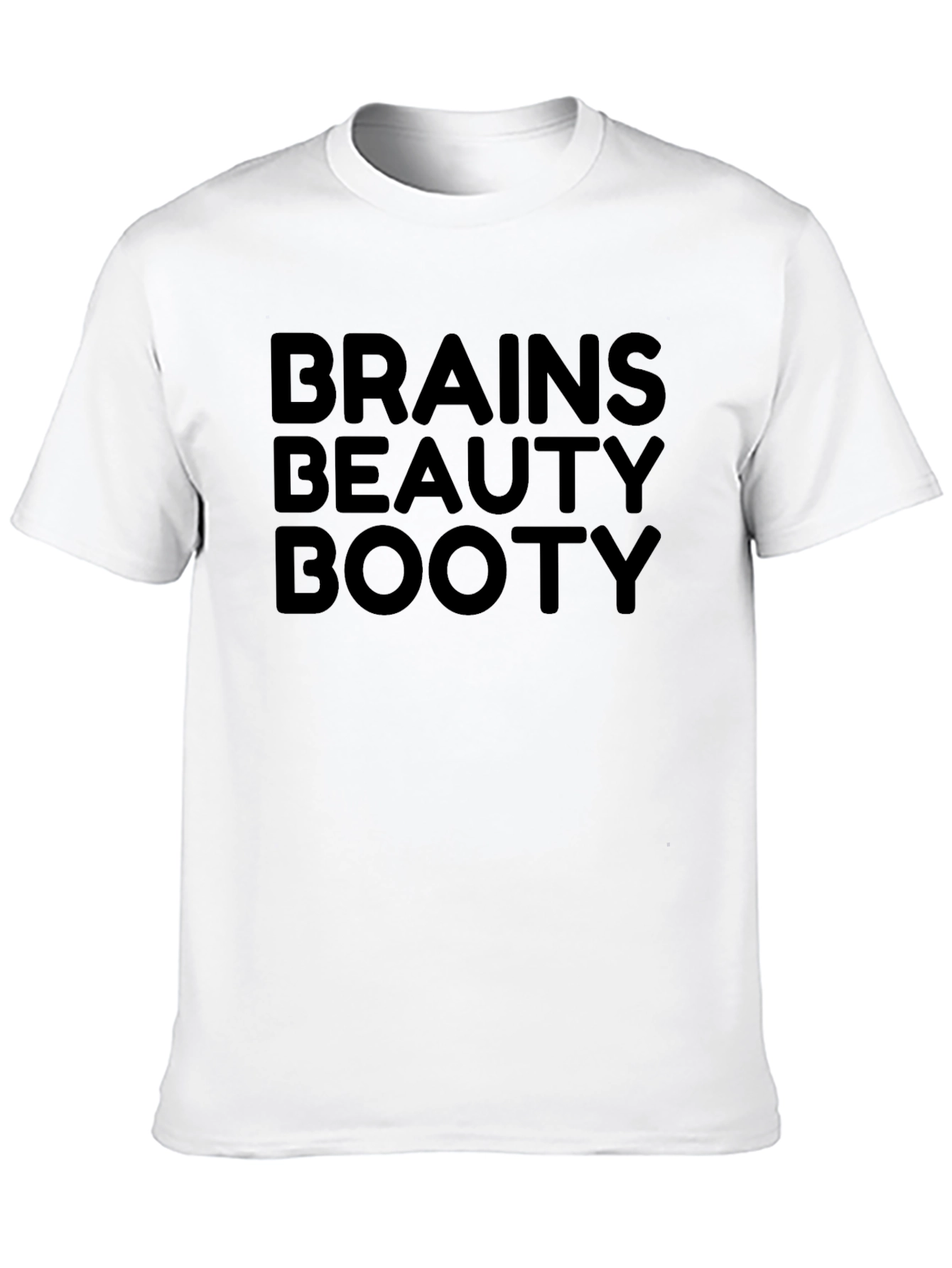 Brains Beauty Booty Graphic Tee - Black