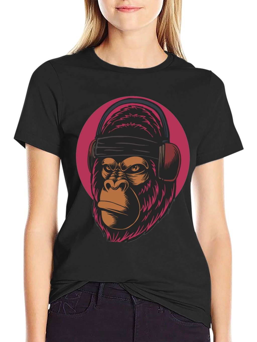 DJ Gorilla Graphic Tee - Cool Animal T-Shirt