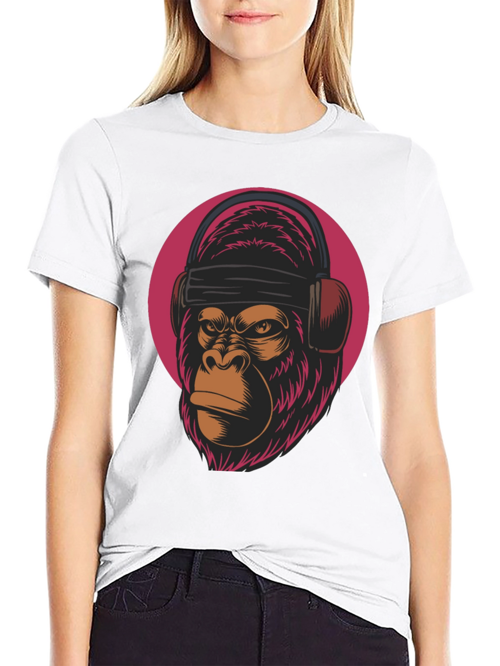 DJ Gorilla Graphic Tee - Cool Animal T-Shirt