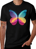 Butterfly Graphic Print T-Shirt