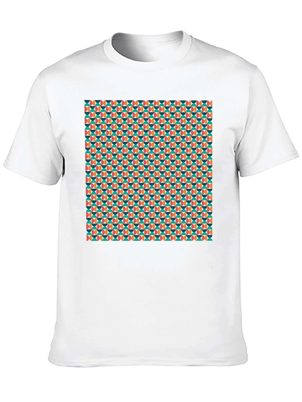 Retro Geometric Pattern T-Shirt