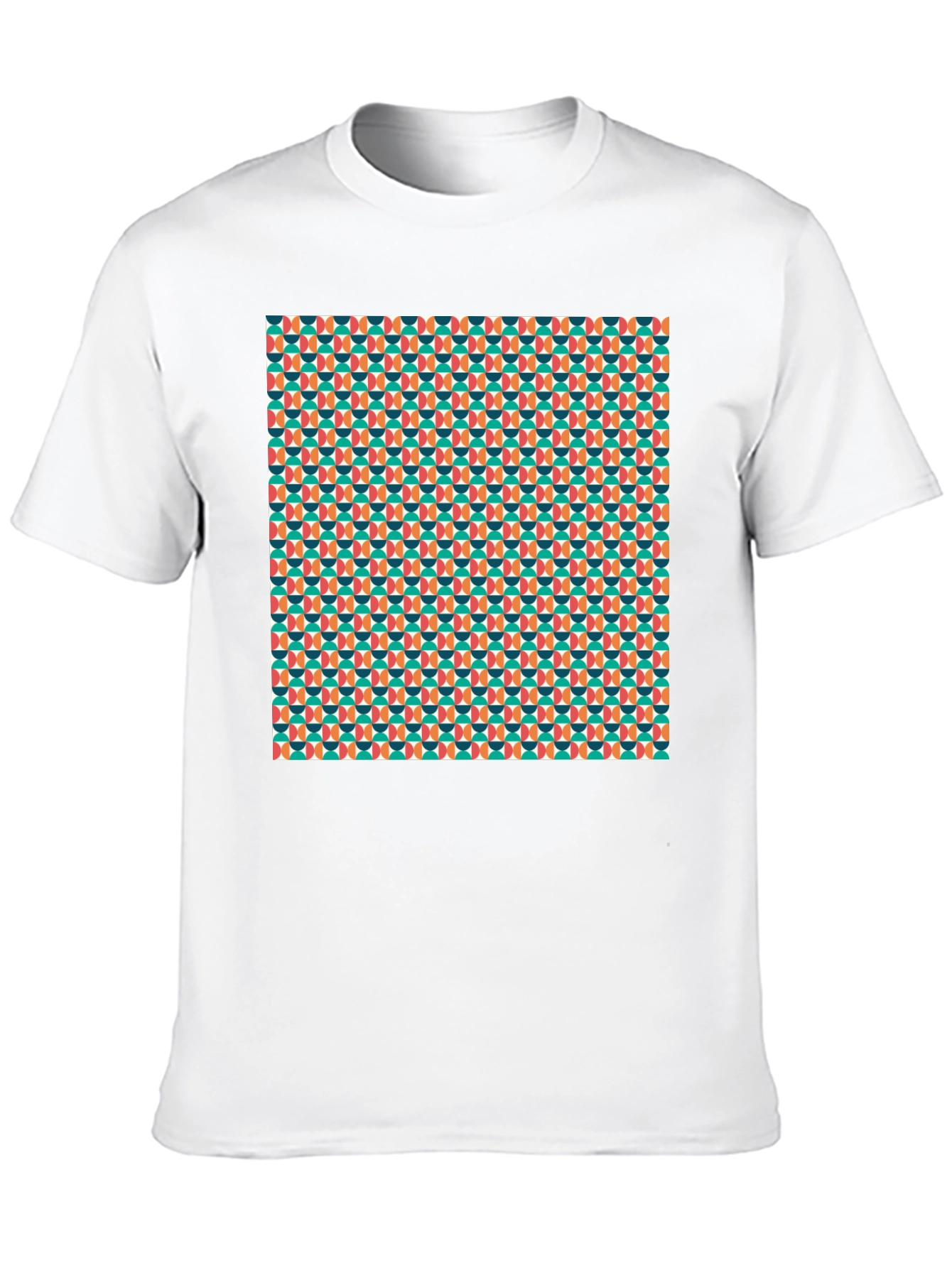 Retro Geometric Pattern T-Shirt