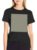 Retro Geometric Pattern T-Shirt