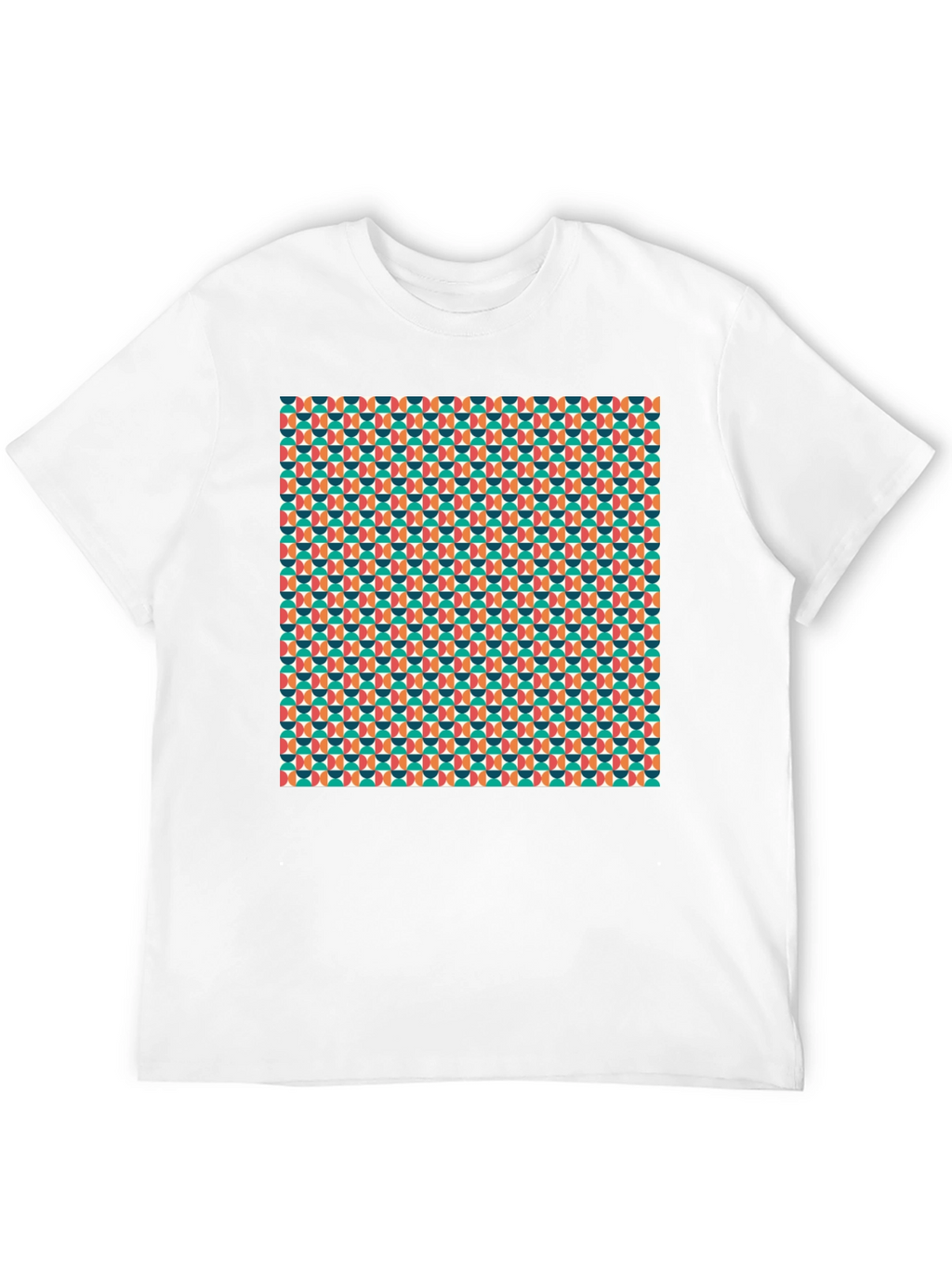 Retro Geometric Pattern T-Shirt