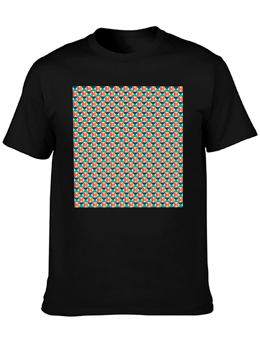 Retro Geometric Pattern T-Shirt