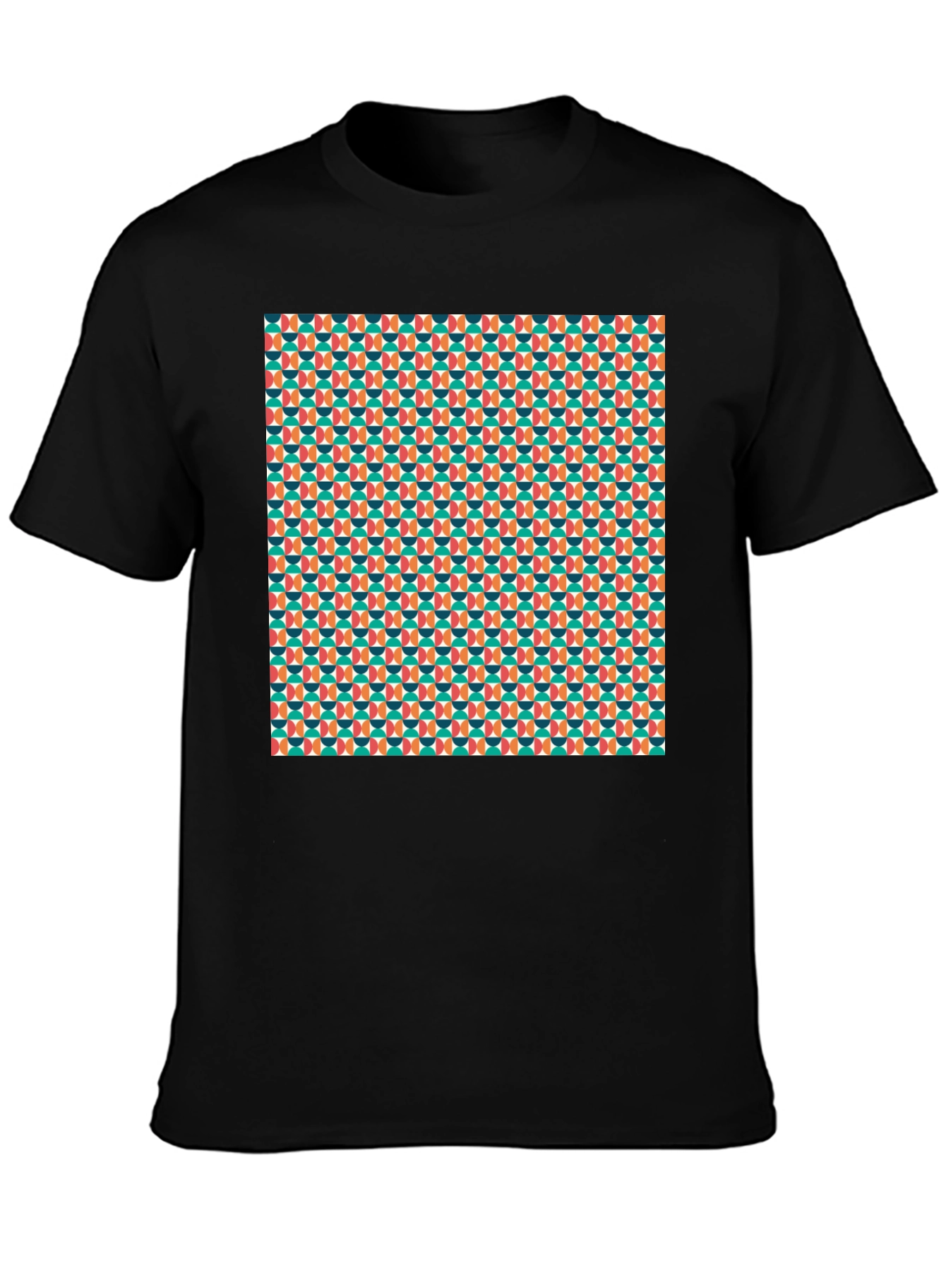 Retro Geometric Pattern T-Shirt