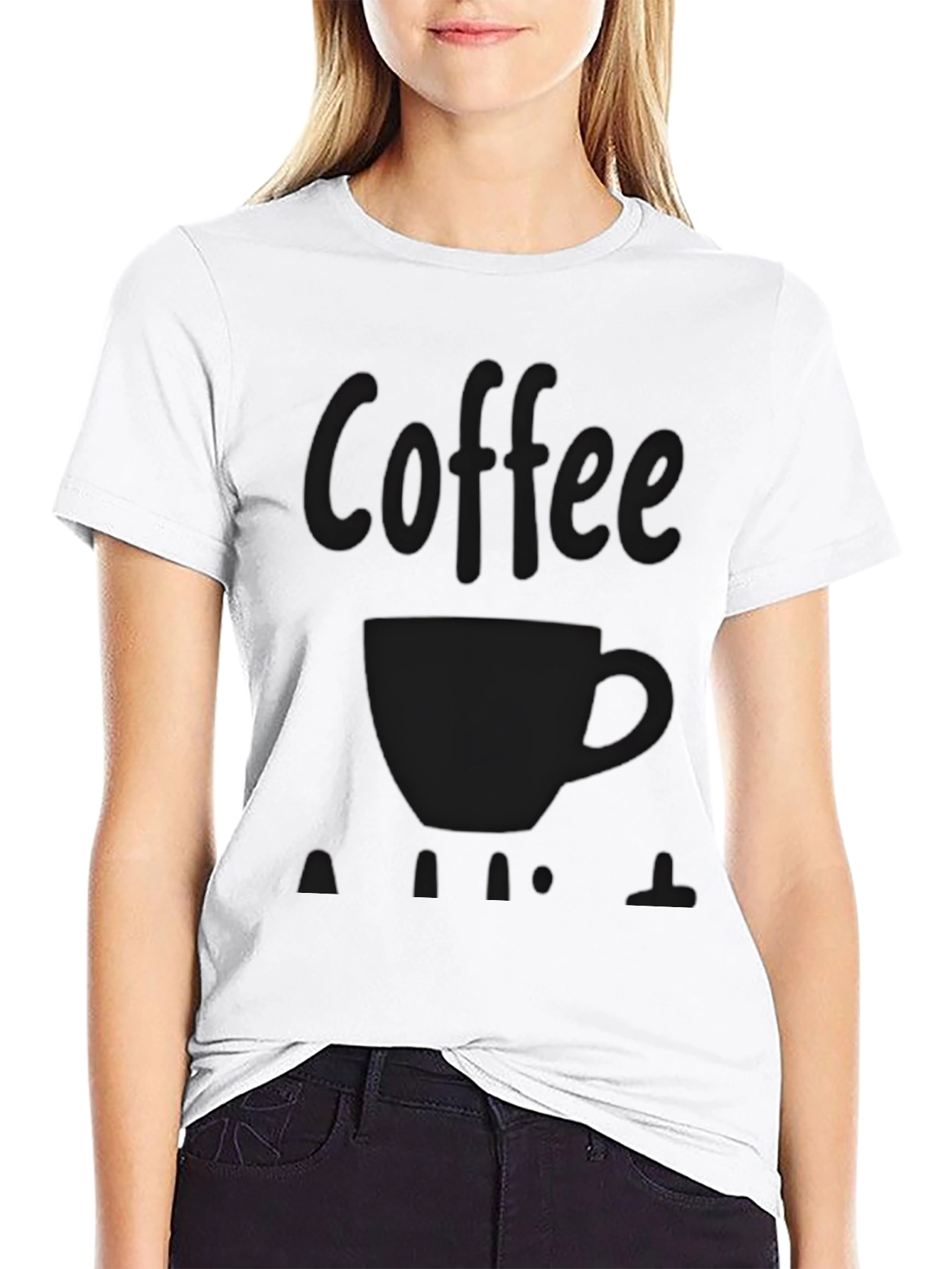 Coffee Cup Graphic T-Shirt - Solid Black Tee