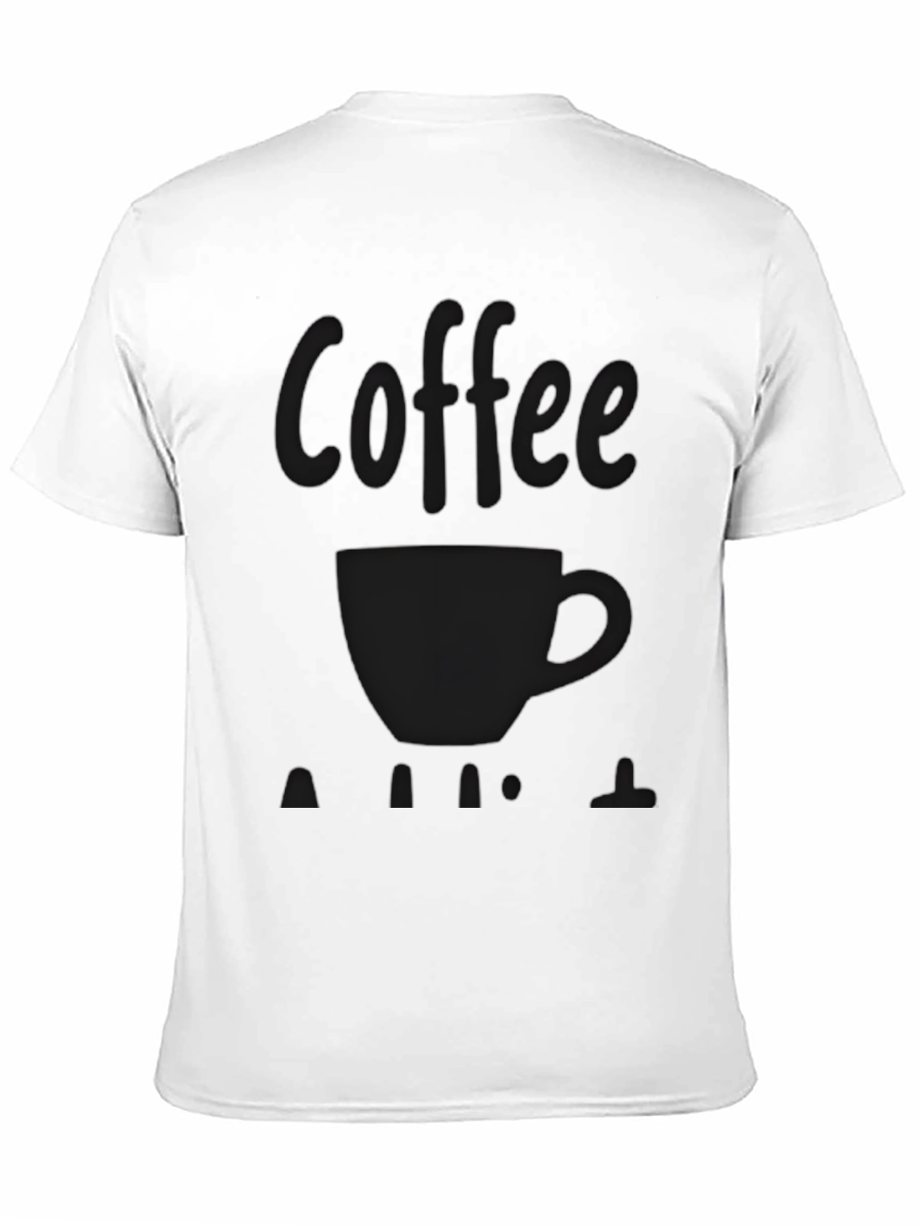 Coffee Cup Graphic T-Shirt - Solid Black Tee