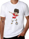 Soccer Dab T-Shirt: Cartoon Athlete