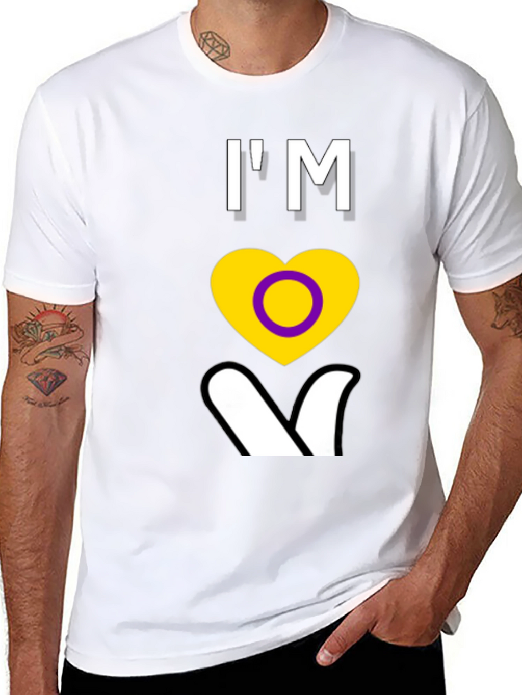 Intersex Pride T-Shirt - Im Intersex Heart Tee
