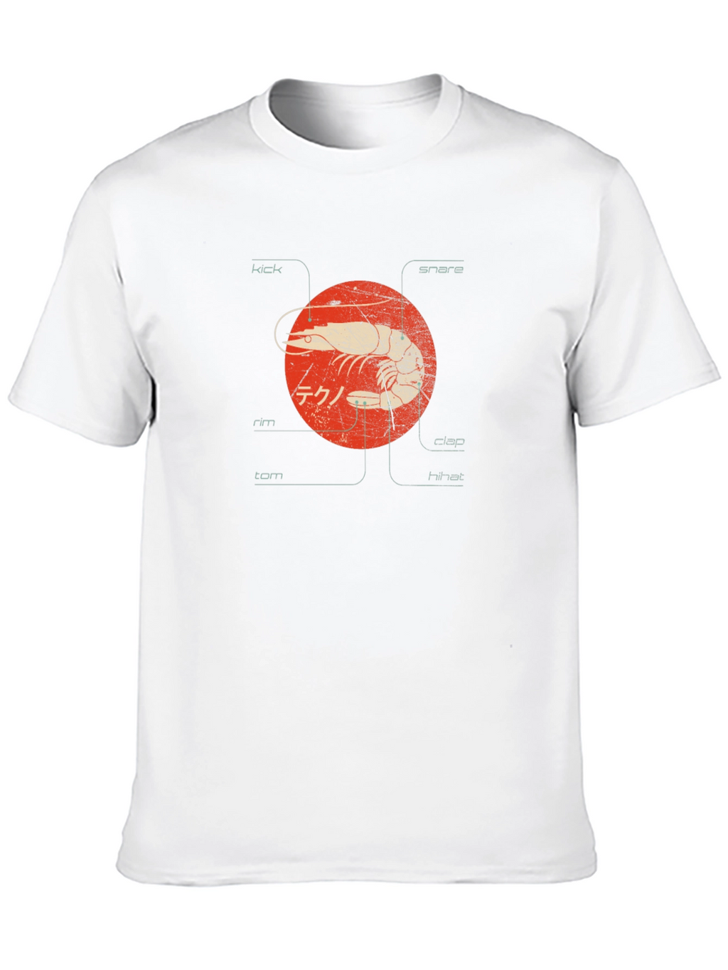 Shrimp Techno Graphic Tee