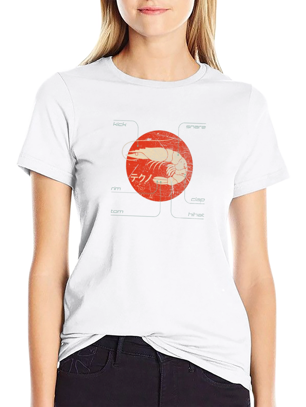 Shrimp Techno Graphic Tee