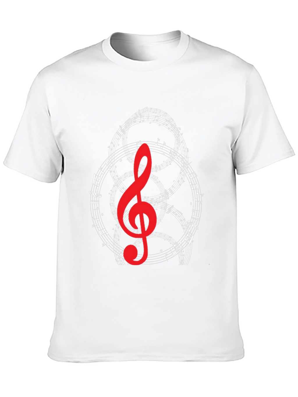 Musical Note Graphic T-Shirt - Black