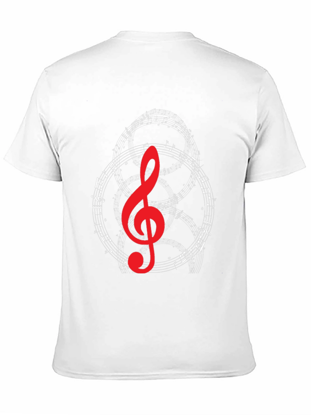 Musical Note Graphic T-Shirt - Black