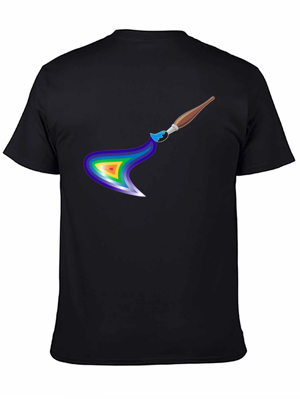 Rainbow Paintbrush Graphic Tee