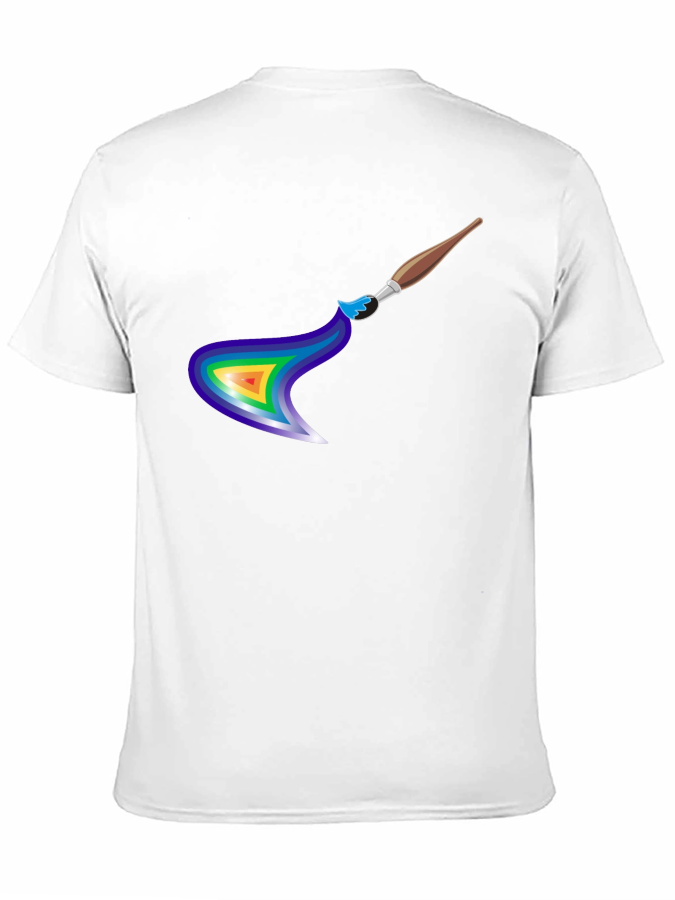 Rainbow Paintbrush Graphic Tee