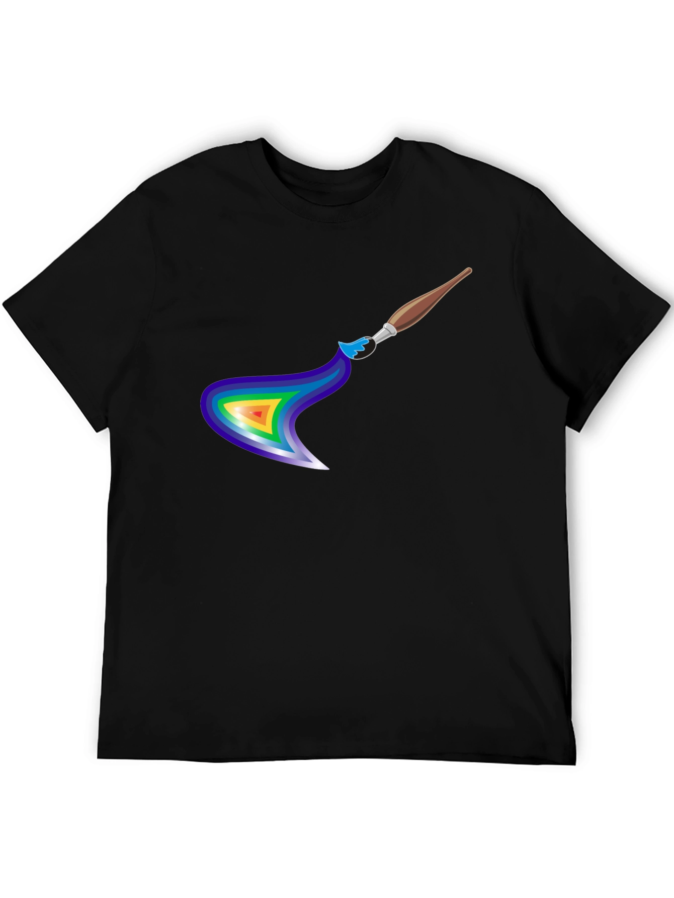 Rainbow Paintbrush Graphic Tee