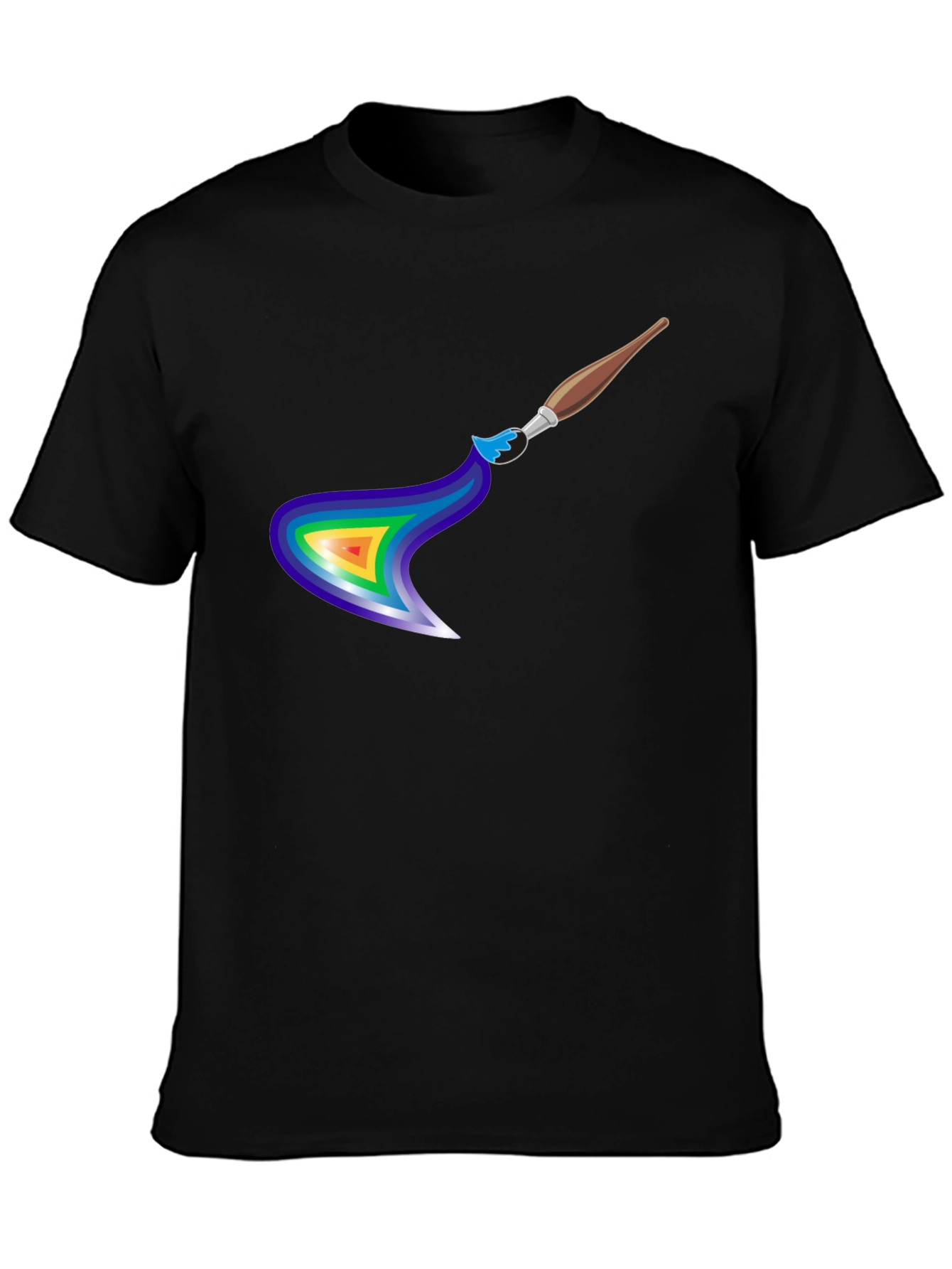 Rainbow Paintbrush Graphic Tee
