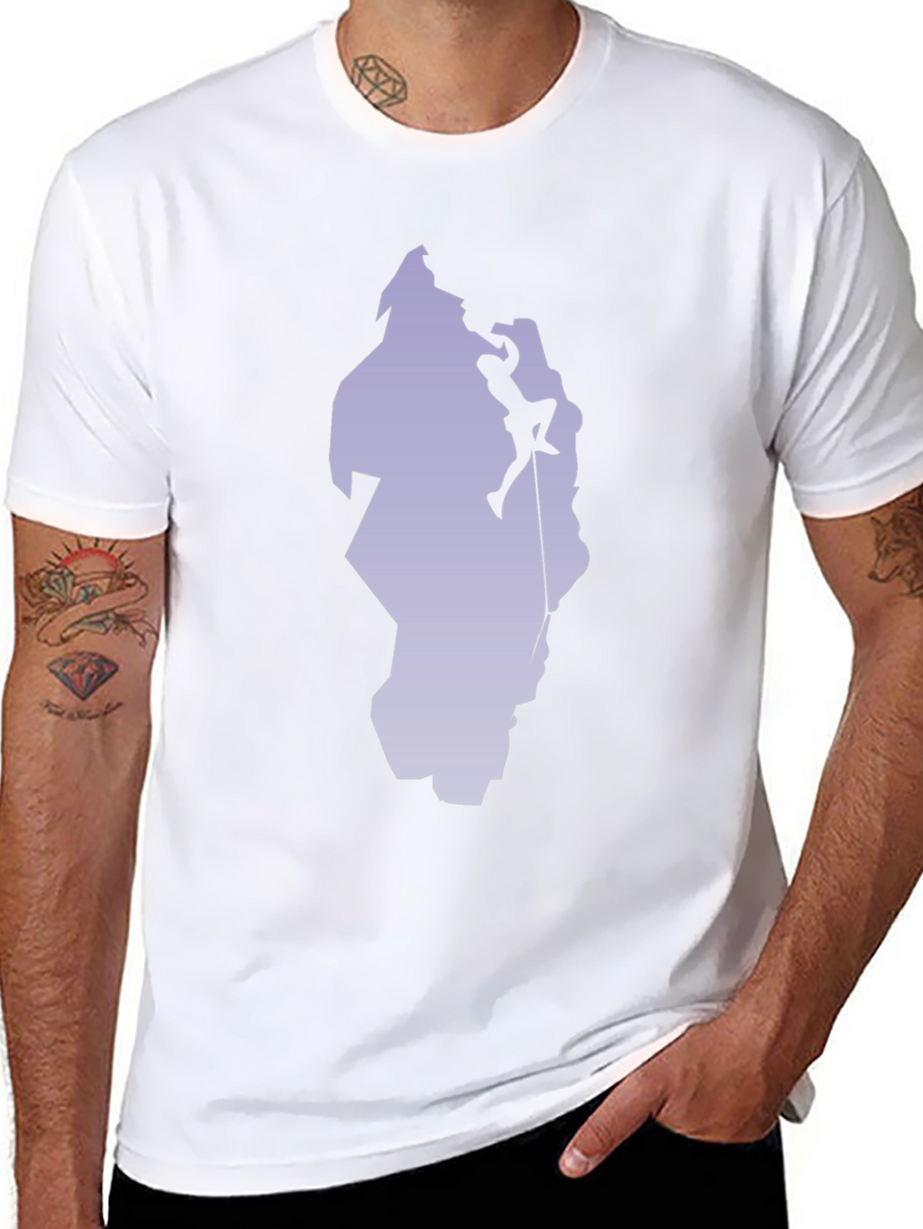 Climber Silhouette Graphic T-Shirt