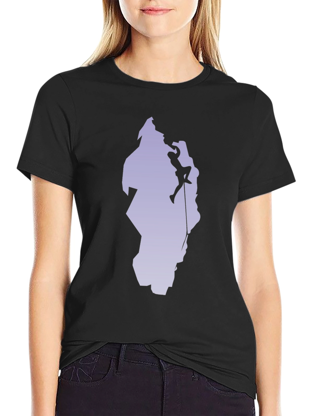 Climber Silhouette Graphic T-Shirt