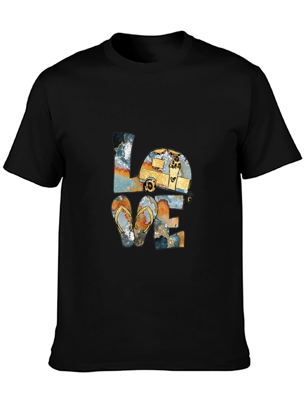 Love Camping Flip Flops T-Shirt