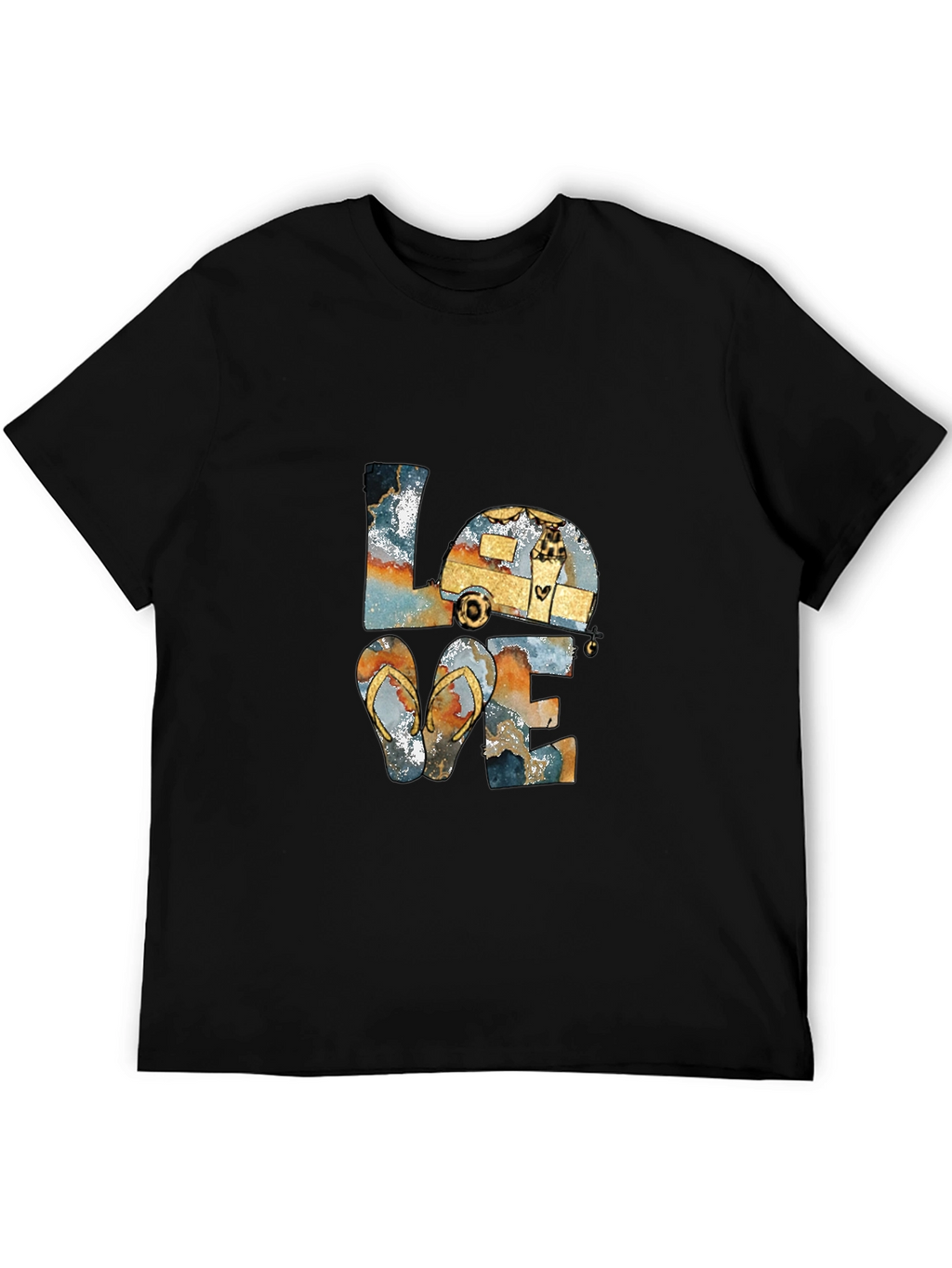 Love Camping Flip Flops T-Shirt