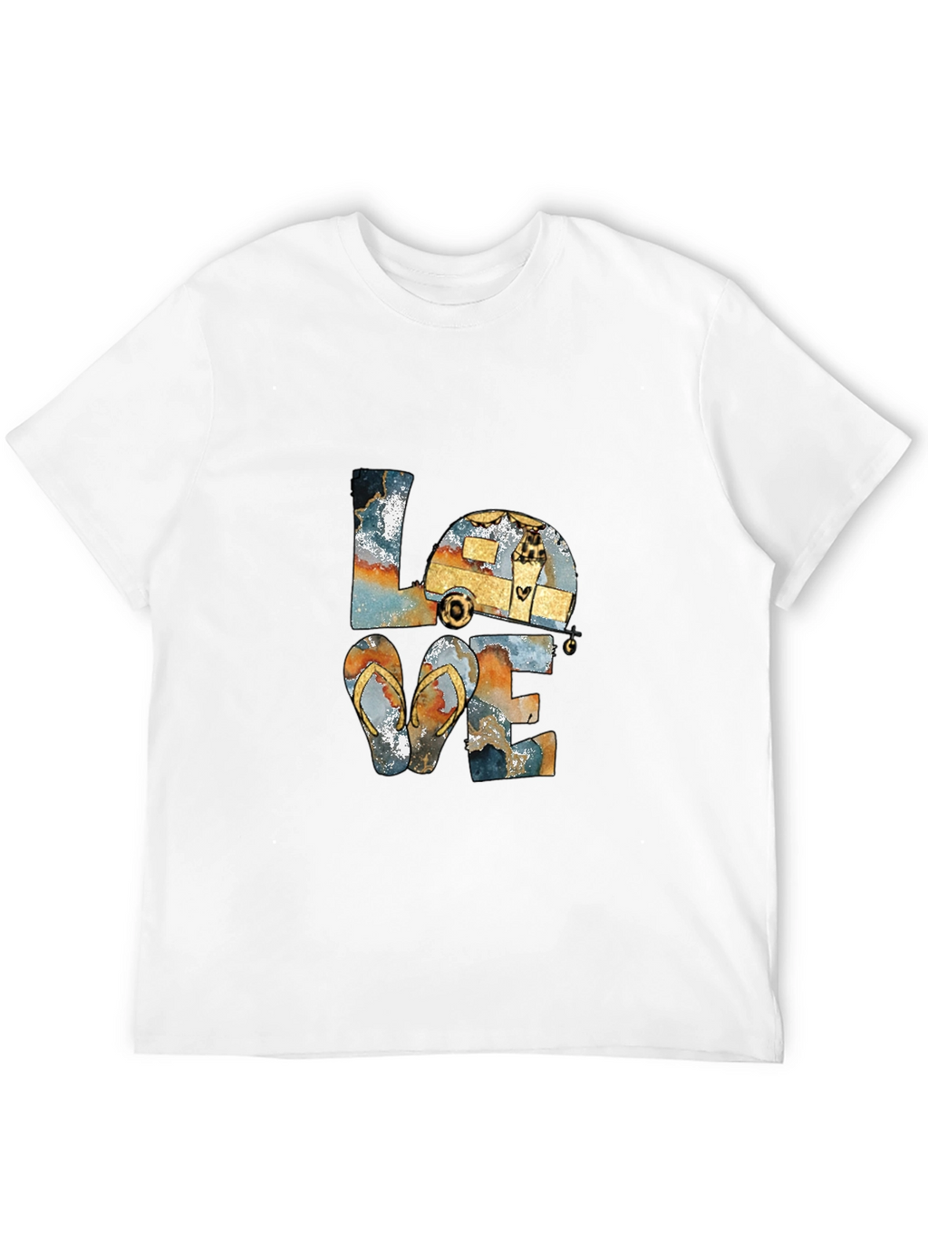 Love Camping Flip Flops T-Shirt