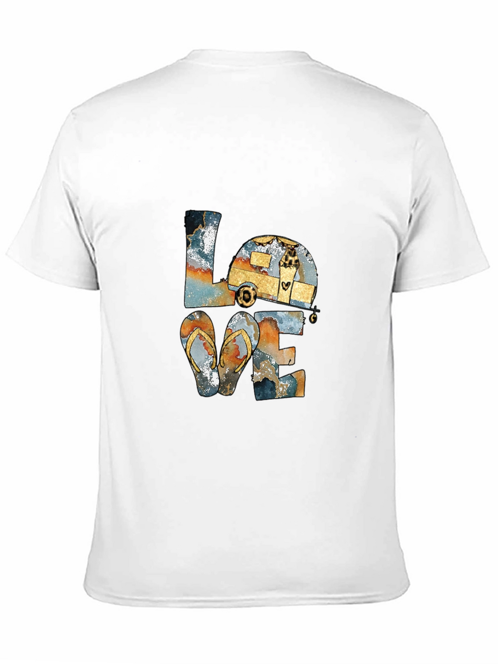 Love Camping Flip Flops T-Shirt