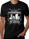 Courage Graphic Black T-Shirt