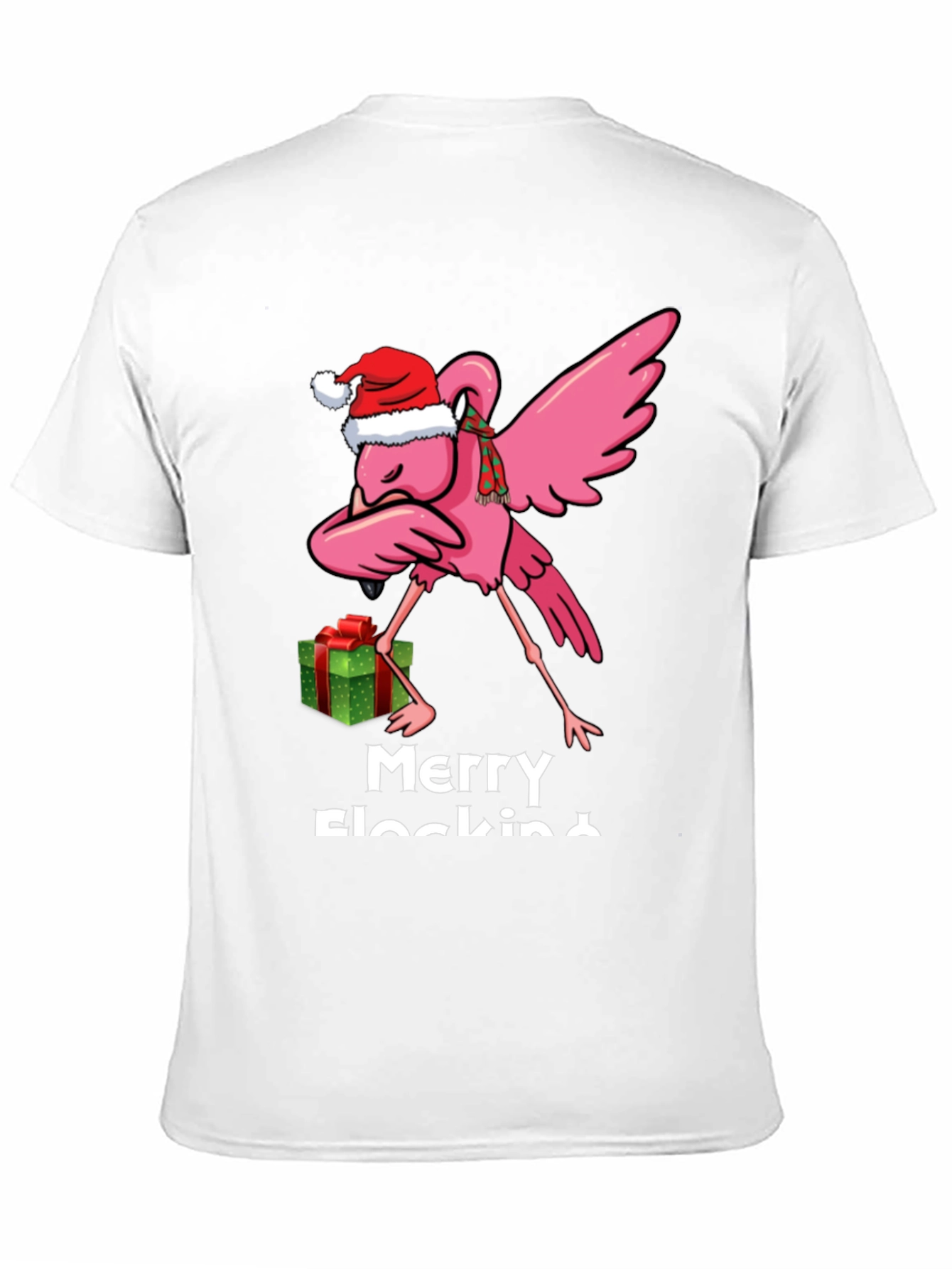 Merry Flocking Christmas Flamingo T-Shirt