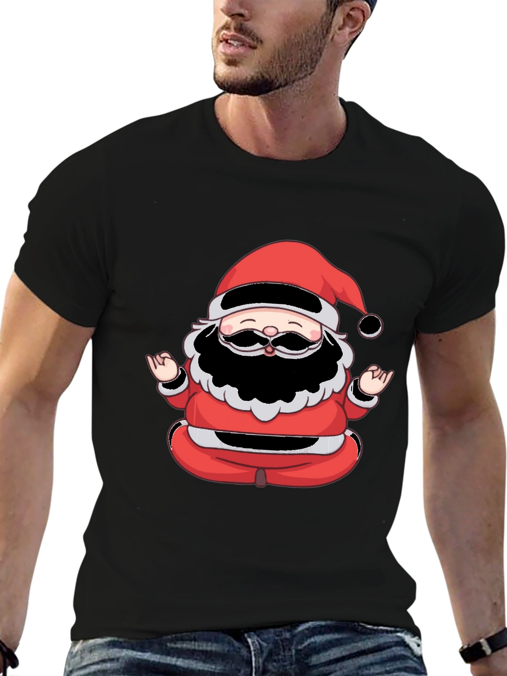 Meditating Santa Graphic Tee