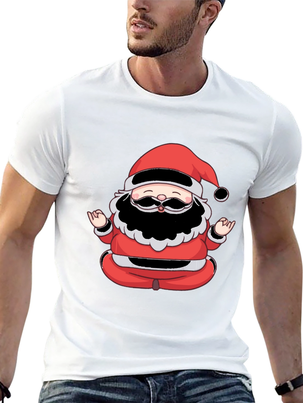 Meditating Santa Graphic Tee