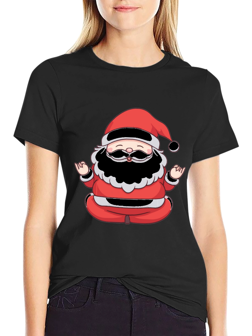 Meditating Santa Graphic Tee