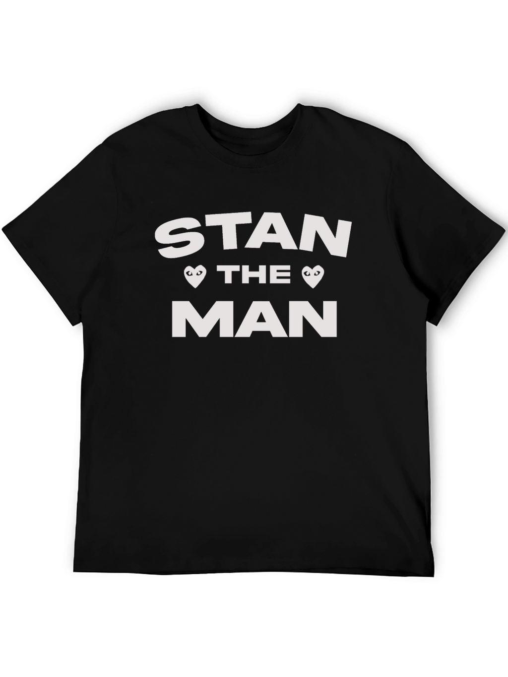Stan The Man Graphic Tee - Black Cotton T-Shirt
