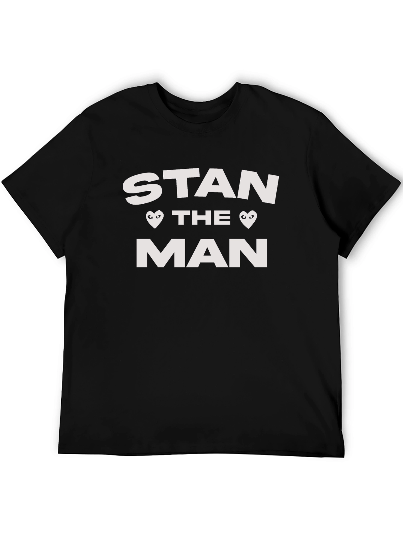 Stan The Man Graphic Tee - Black Cotton T-Shirt