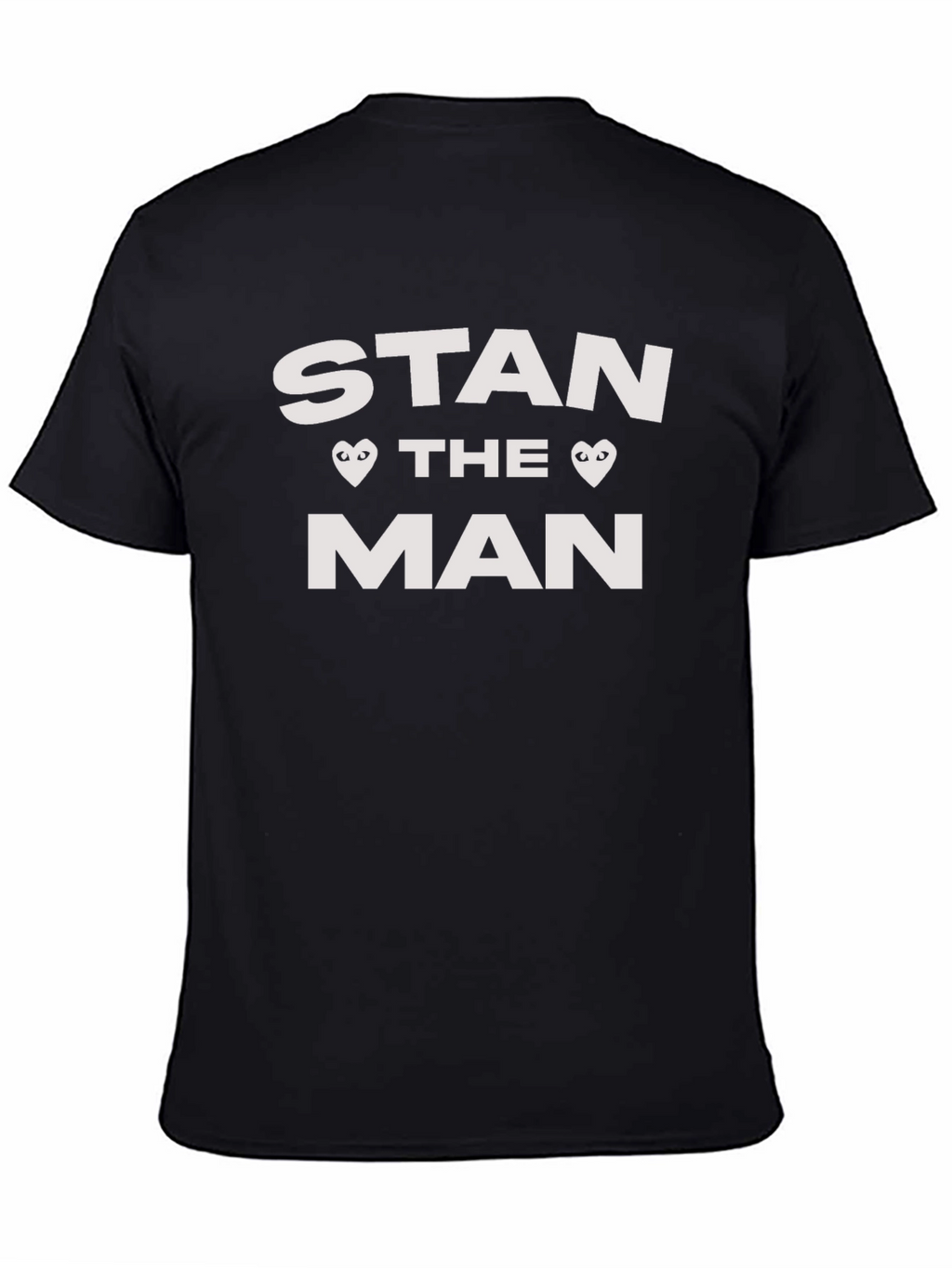 Stan The Man Graphic Tee - Black Cotton T-Shirt