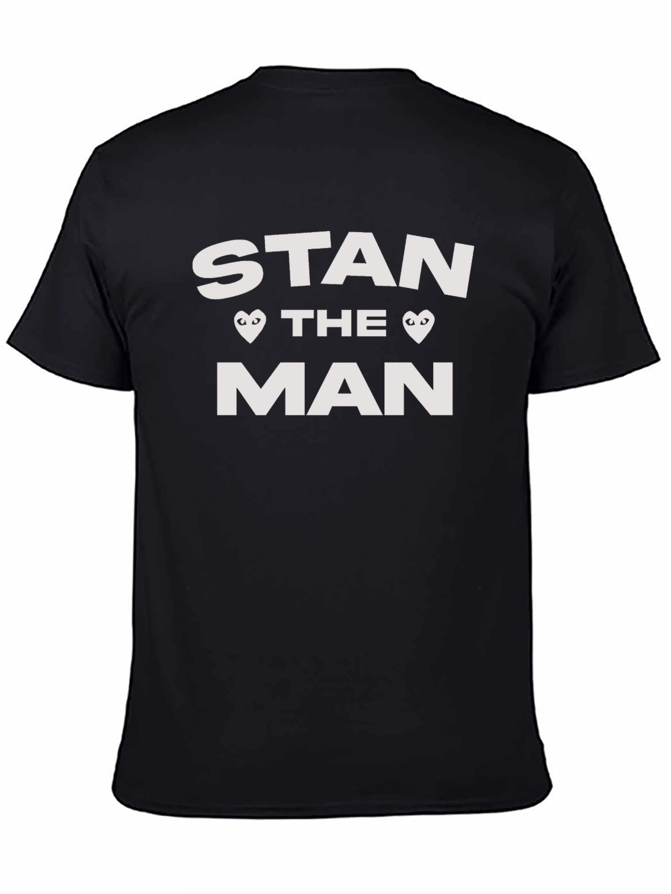 Stan The Man Graphic Tee - Black Cotton T-Shirt