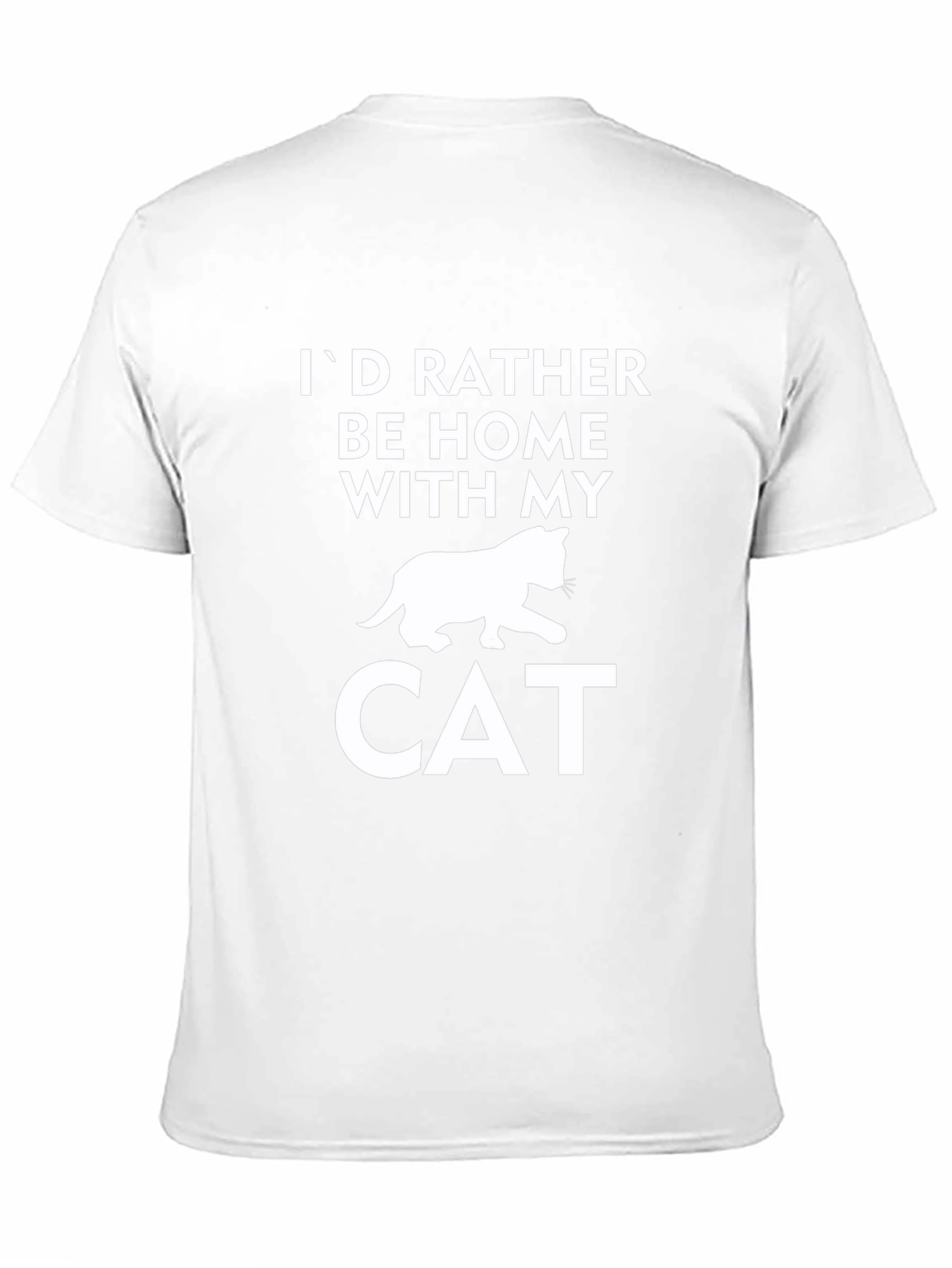 Id Rather Be Home with My Cat T-Shirt