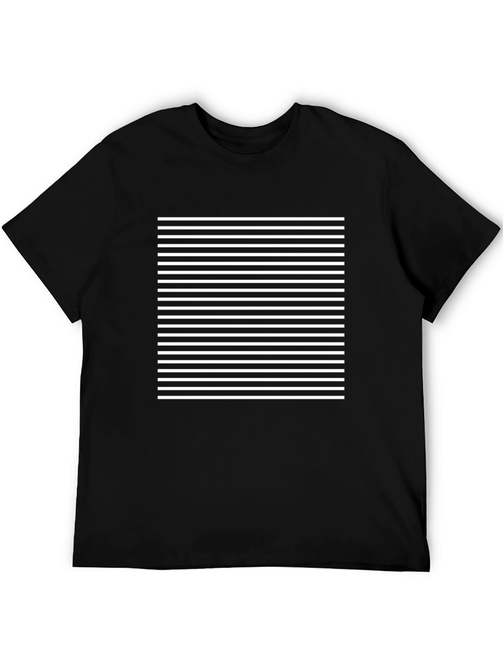 Modern Black Striped Graphic Tee