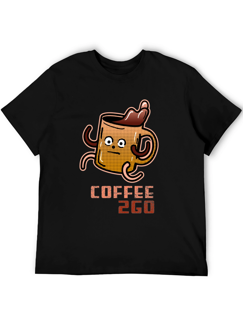 Coffee 2GO Graphic T-Shirt - Black