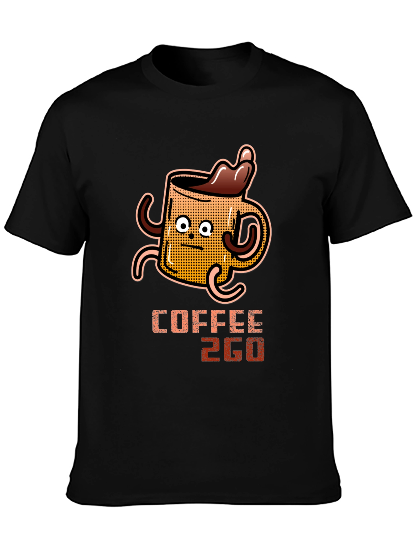 Coffee 2GO Graphic T-Shirt - Black