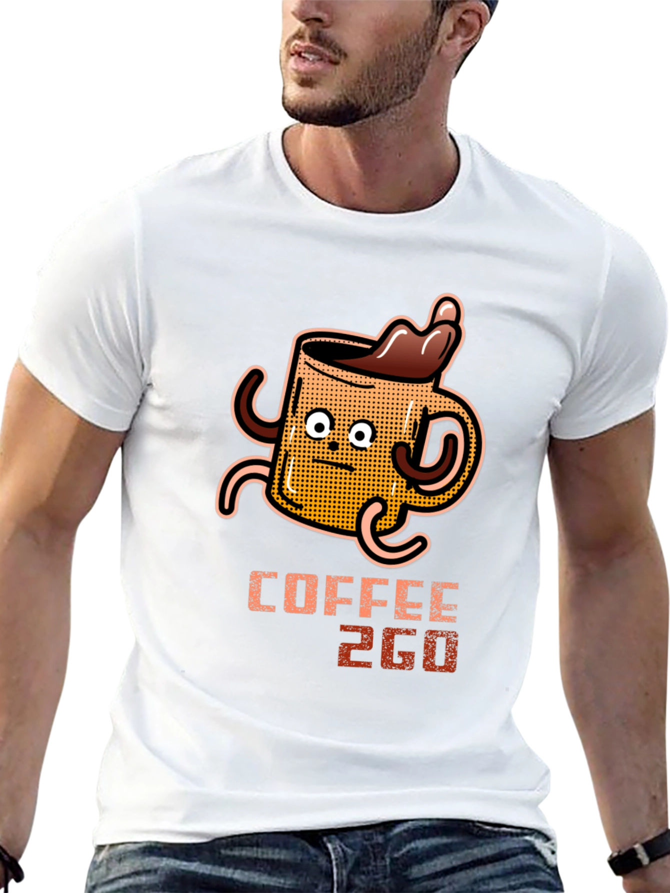 Coffee 2GO Graphic T-Shirt - Black