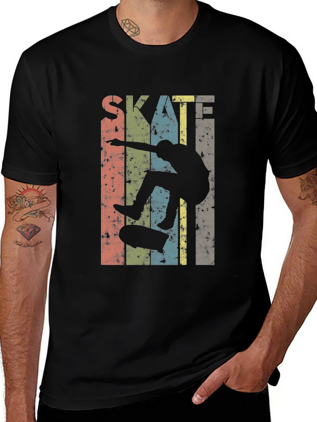 Retro Skateboarding T-Shirt