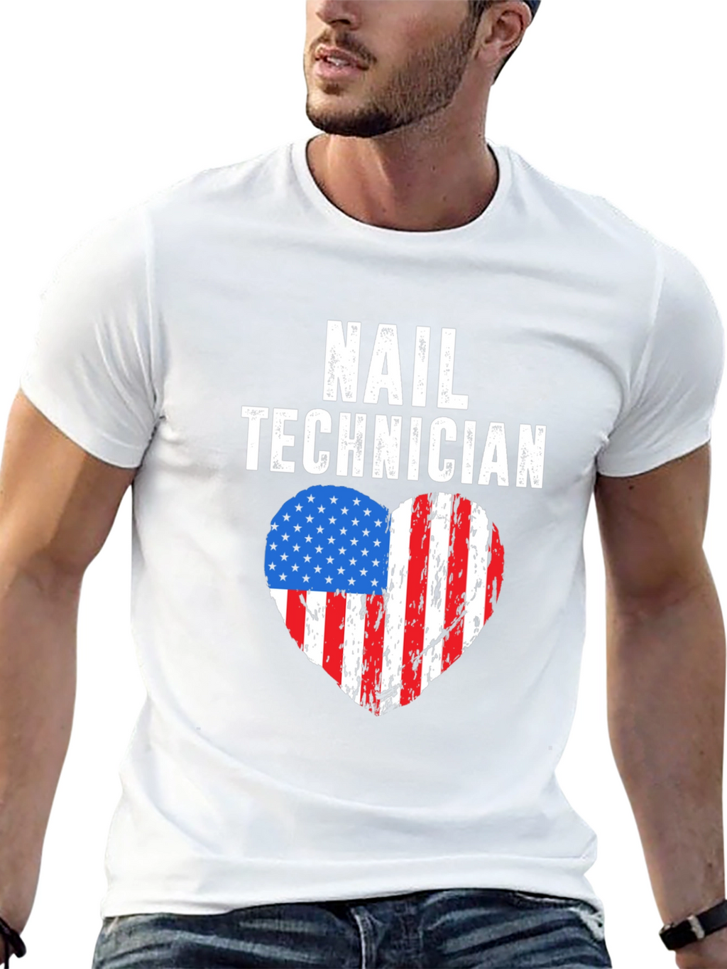 Nail Technician Patriotic T-Shirt