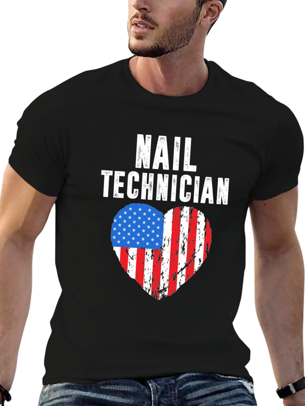 Nail Technician Patriotic T-Shirt