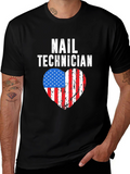 Nail Technician Patriotic T-Shirt