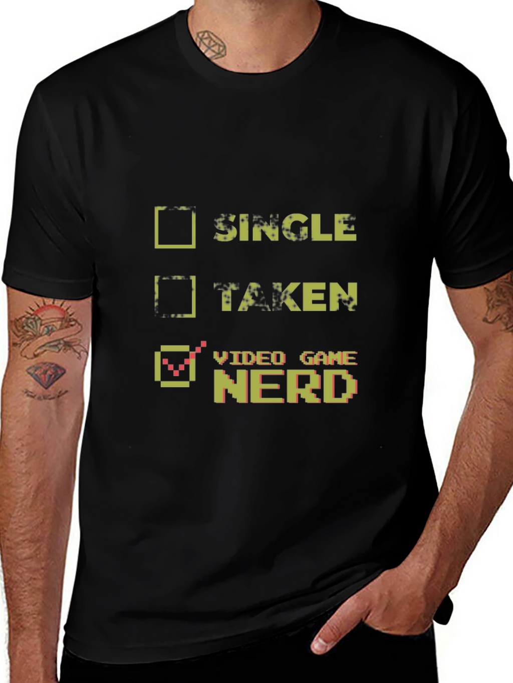 Video Game Nerd T-Shirt - Single Taken Gamer